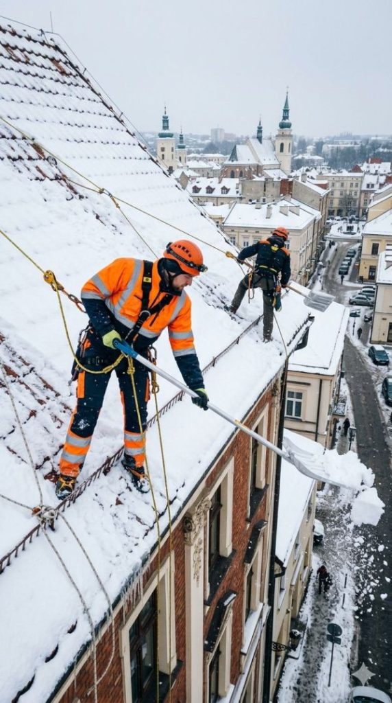 Odśnieżanie dachów i usuwanie sopli w Rzeszowie