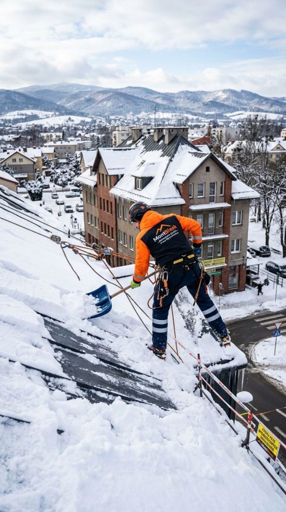 odśnieżanie dachów w nowym sączu